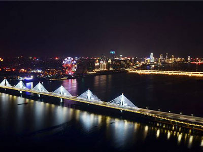 Nightscape Lighting Design der Chaoyang Brücke, Nanchang